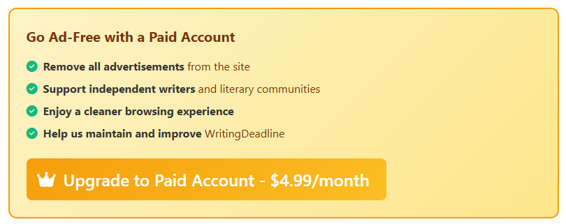 Upgrade to Paid Account button